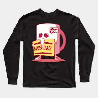 Monday Blue Long Sleeve T-Shirt